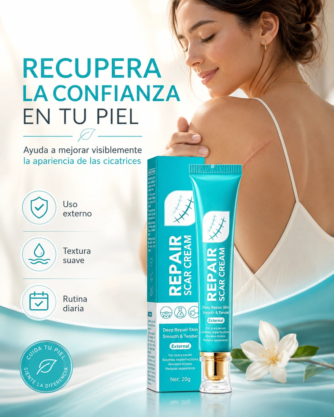 Crema para cicatrices