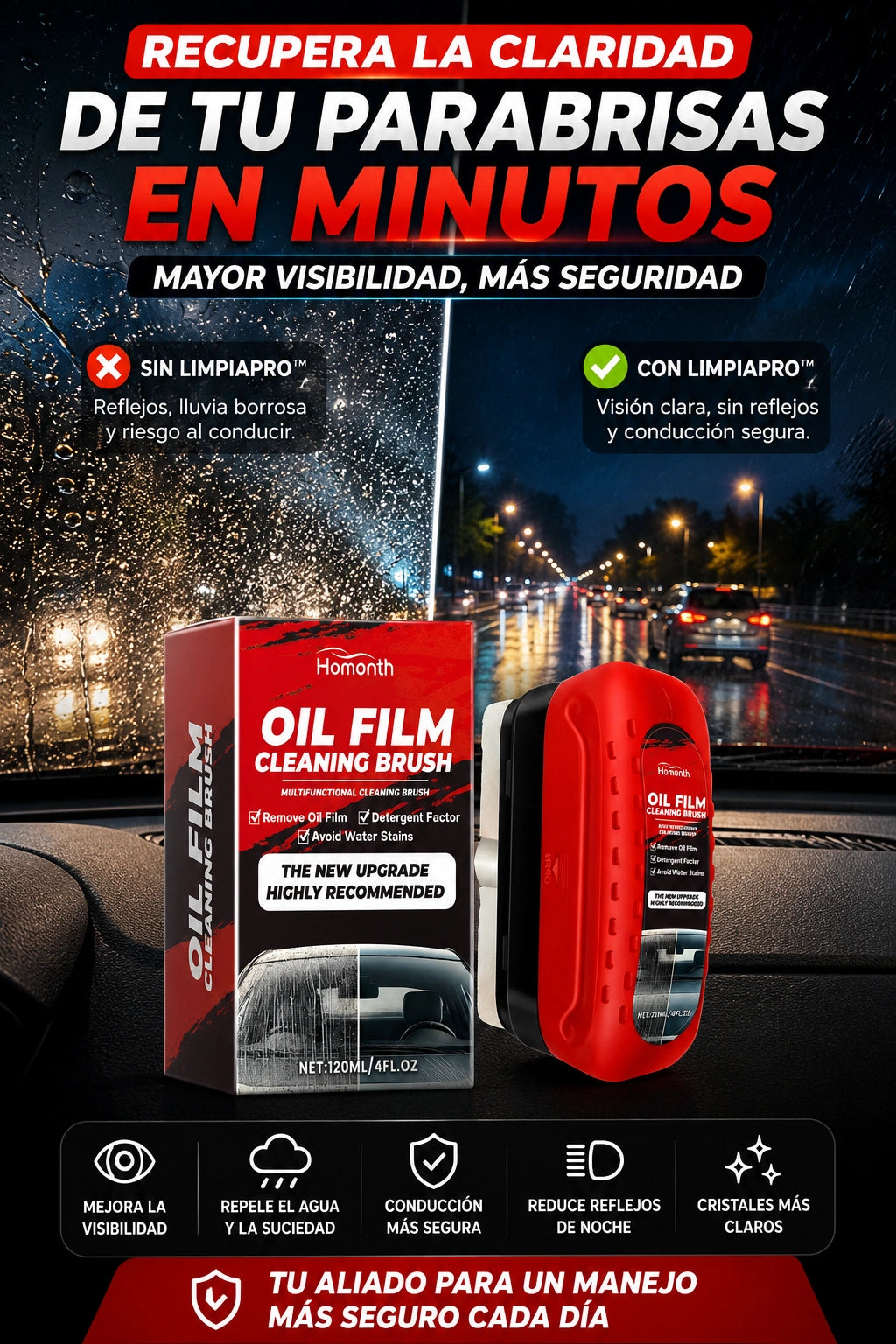 Cepillo antiempañado limpiapro™