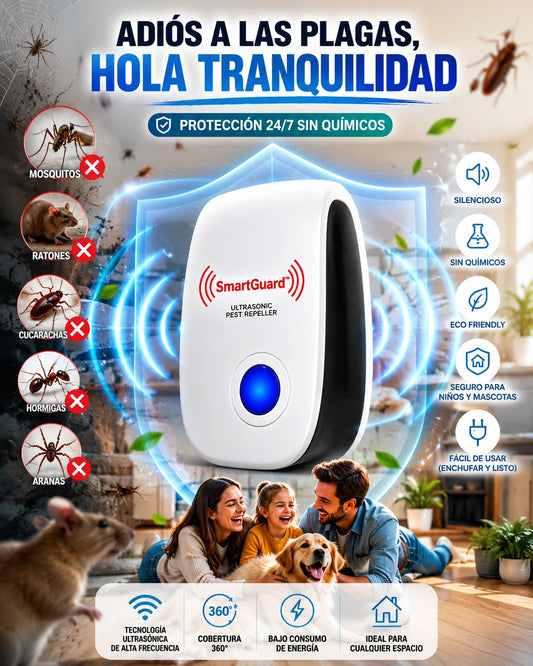 Repelente ultrasónico antiplagas smartguard™. OFERTA 2x1