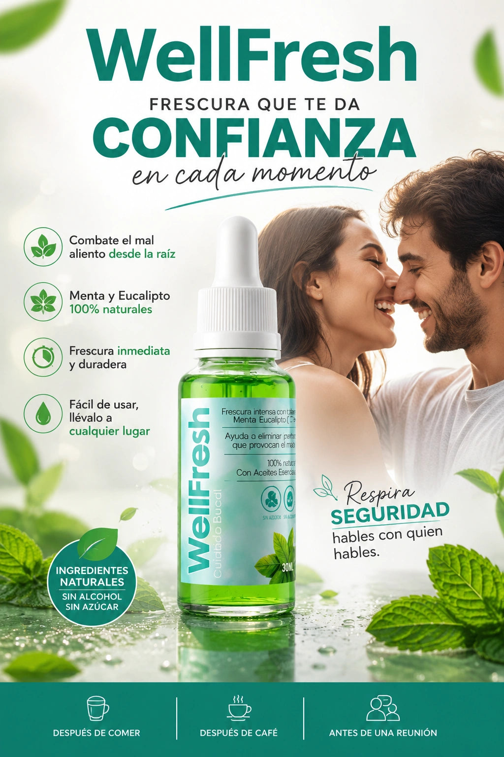 WellFresh™ | Gotas naturales para el mal aliento